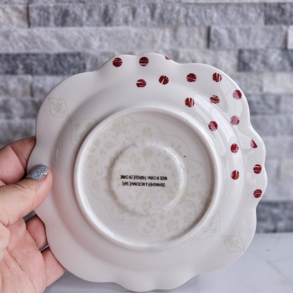 Anthropologie Butterfly Teacup Set with Red Polka Dots - Set Of Two. - Picture 4 of 10